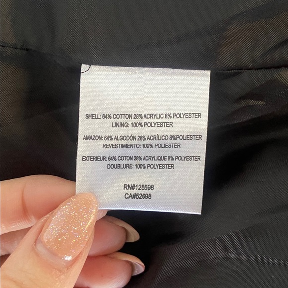 Ellen Tracy tweed blazer jacket sparkle black cream grey Chanel vibe size 10 - Picture 14 of 16